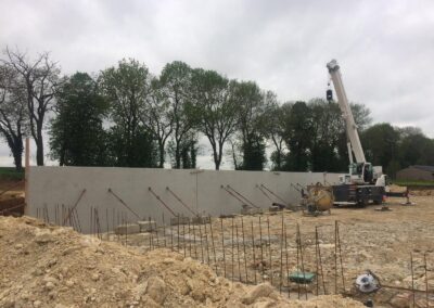 Construction d’un hangar agricole incluant une zone de stockage de grain (Beauregard)
