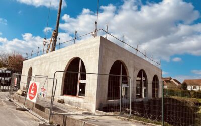 Gros œuvre terminé pour le futur restaurant scolaire de Crézancy