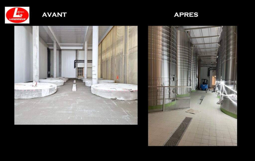 Travaux dans les installations d’un domaine viticole par la SARL Landrieux - maçon expert en gros oeuvres à Reims 51 et ses environs