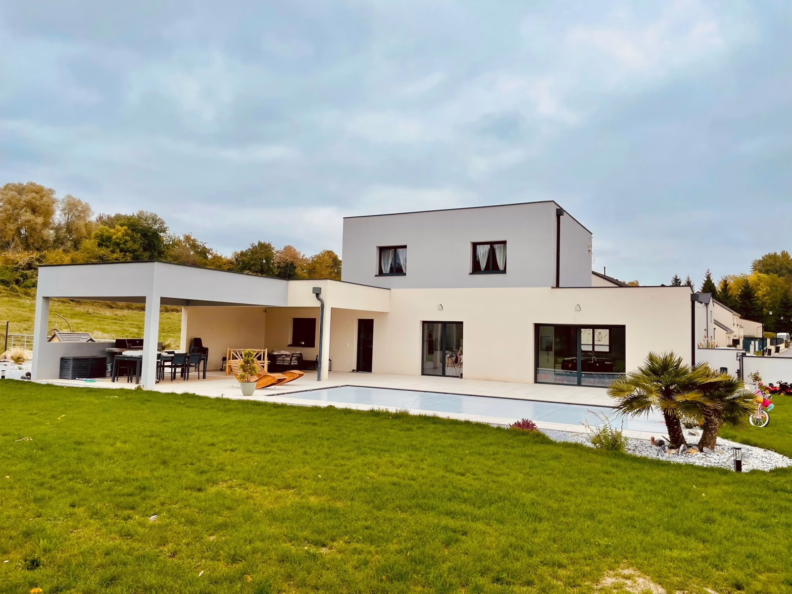 Image d'une maison construite par une entreprise de construction